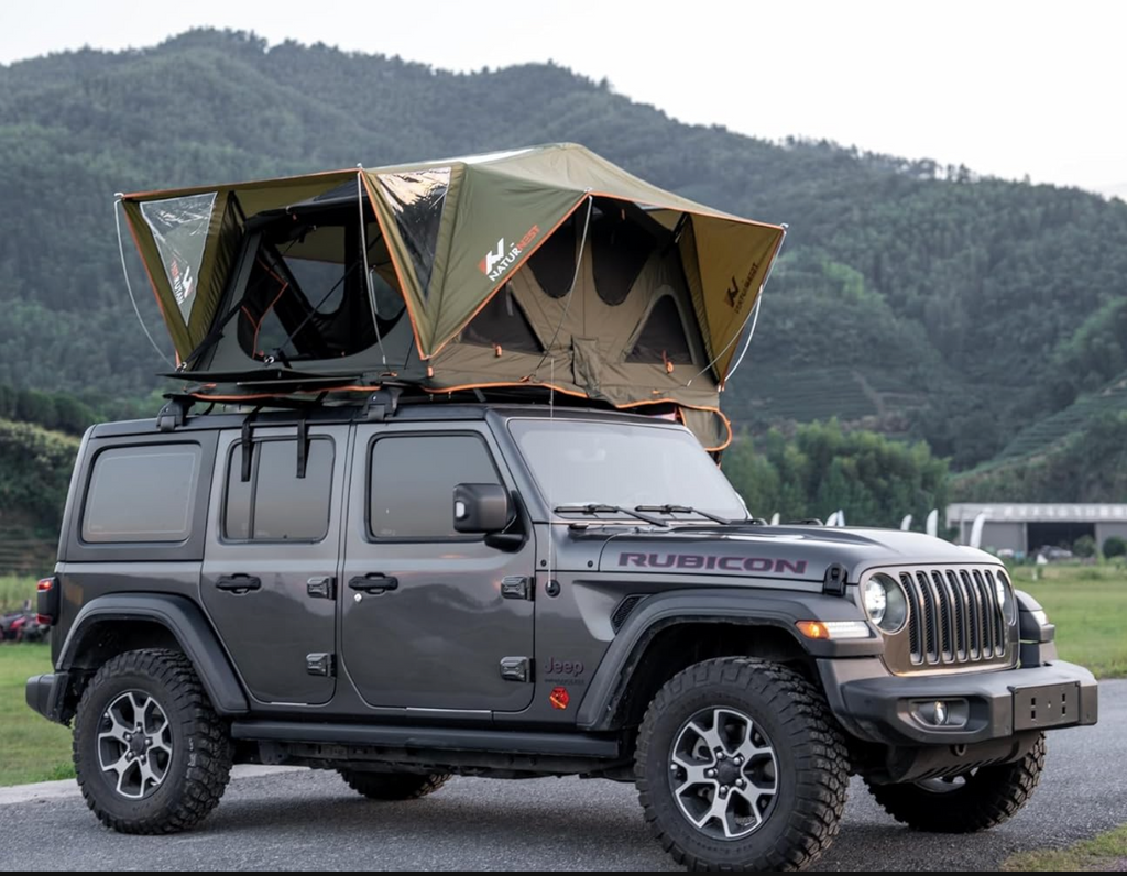 Soft Shell Rooftop Tent on Jeep Wrangler