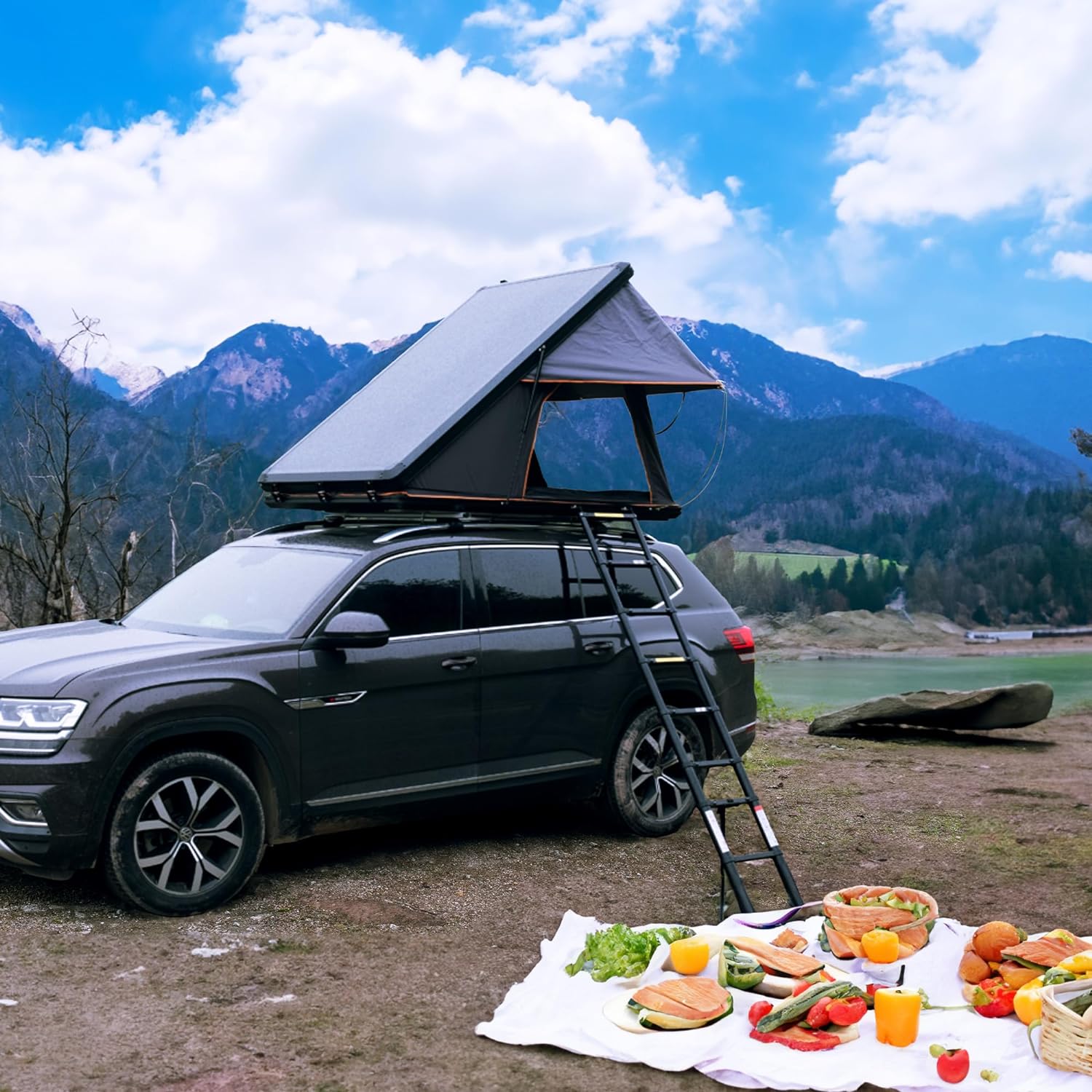 vw atlas roof tent UPLAND Hard Shell Rooftop Tent – Overlanding Oasis