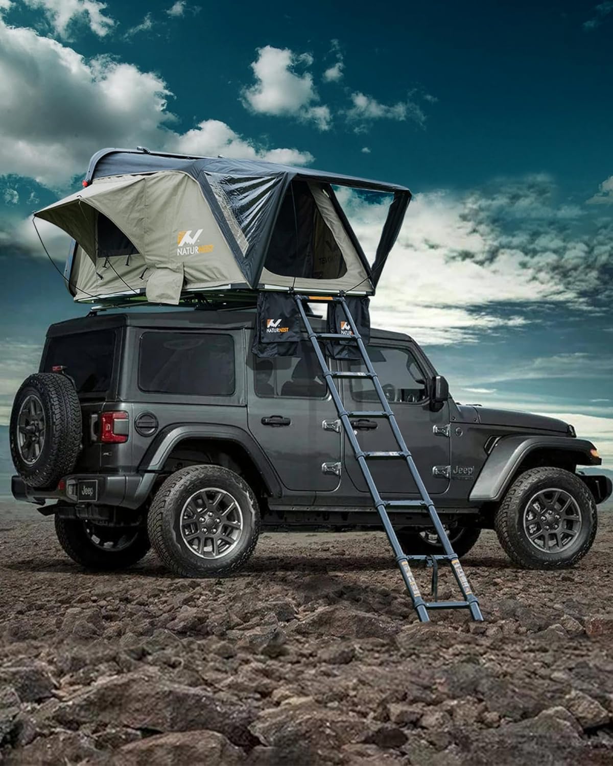 nature nest rooftop tent NATURNEST Hard Shell Rooftop Tent