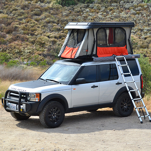 Land Rover with Convoy Tent opened