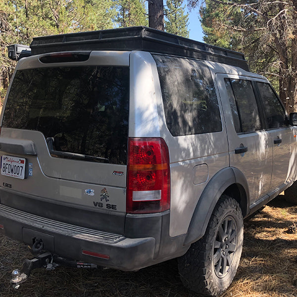 Land Rover with Convoy Tent Closed rear view